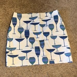 Talbots petite patterned skirt